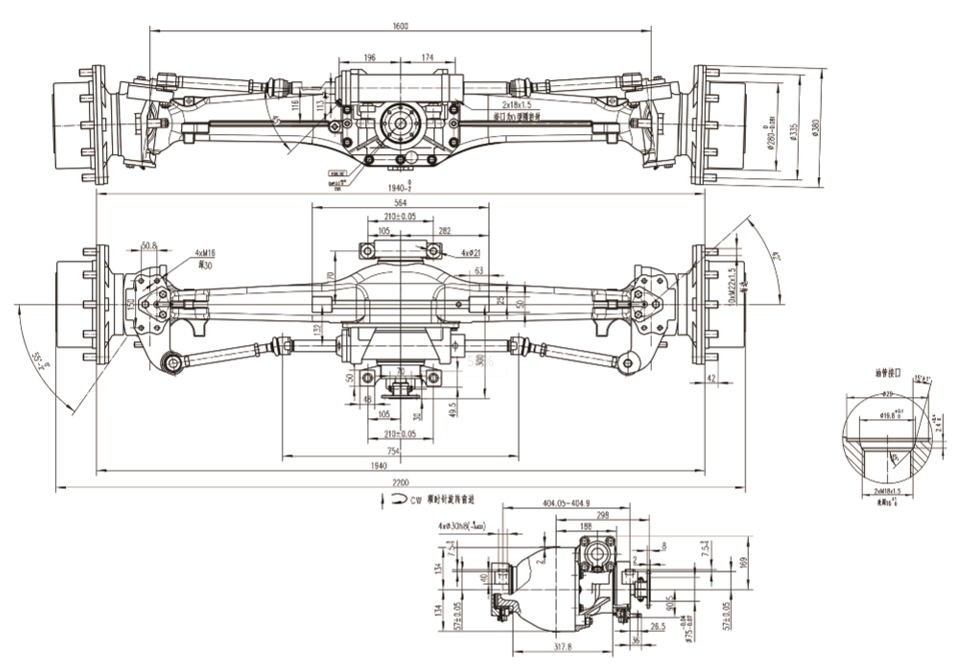 YT180-320 SERIES DRIVE AXLE