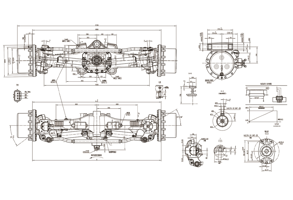 YT340-400 SERIES DRIVE AXLE